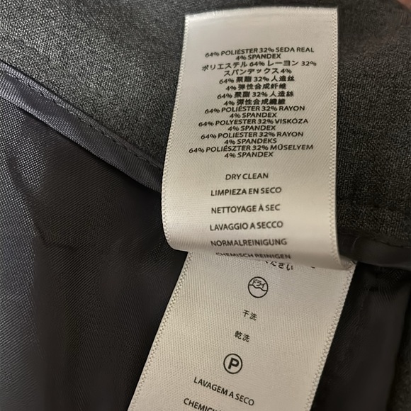 EUC Michael Kors Black Gramercy Fit Trousers size 6 charcoal gray - Picture 7 of 7